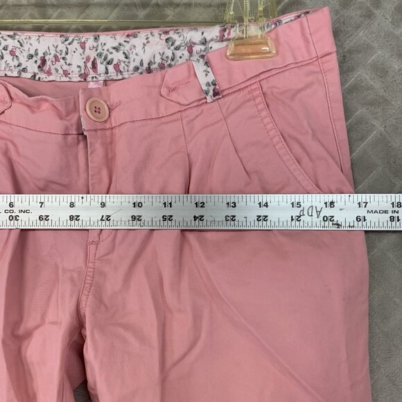 Honey Womans 30 Chino Pants Pink Ankle Tapered Leg Low Rise Stretch Barbiecore - Picture 7 of 15